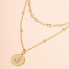 Layered Necklace X615 - Gold - One Size