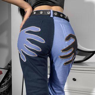 Hand Applique Bootcut Jeans