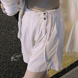 Wide Leg Shorts White - One Size