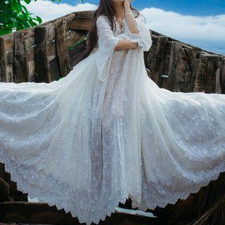 Plain Lace Maxi Sundress