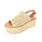 Woven Espadrille Platform Sandals