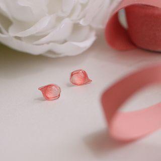 925 Sterling Silver Petal Earring 1 Pair - One Size