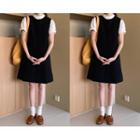 [dearest] Sleeveless Zip-back Flared Dress One Size