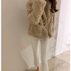 Toggle-button Faux-fur Jacket One Size