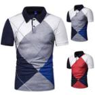 Diamond Check Short-sleeve Polo Shirt