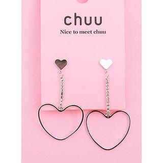 Heat Rhinestone Non-matching Earrings