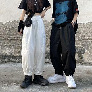 Couple Matching Plain Wide Leg Sweatpants