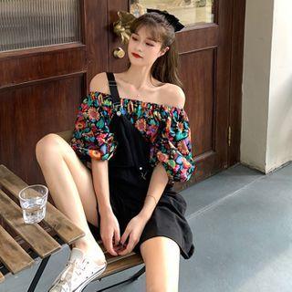 Off Shoulder Floral Top / Jumper Shorts / Jumper Pants