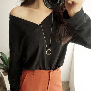 Long-sleeve V-neck M Lange T-shirt