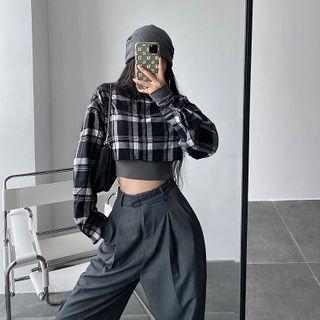 Check Crop Shirt