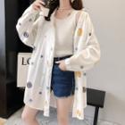 Long-sleeve Planet Embroidered Long Shirt