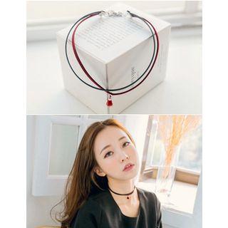 Tassel Patterned Layered Choker