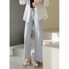 Twisted-seam Wide-leg Jeans