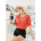 Strappy V-neck M Lange T-shirt