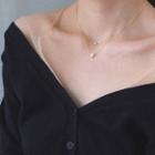 Triangle Layered Necklace Gold - One Size