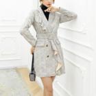 Ruffled Plaid Jacket