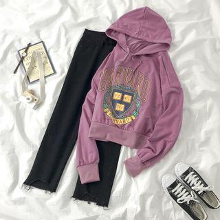 Printed Hoodie / Straight-cut Jeans