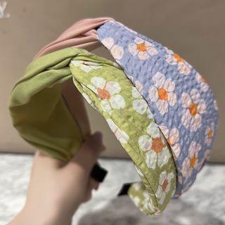 Flower Fabric Criss Cross Headband