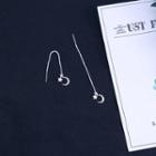 Sterling Silver Moon And Star Earring