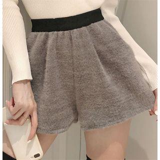Furry Fleece-lined Shorts