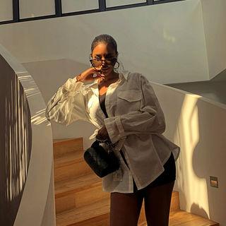 Puff-sleeve Pocket-detail Shirt With Sash