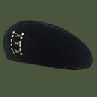Wool Beret Hat Black - One Size