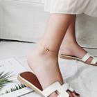 925 Sterling Silver Bow Anklet Bow - One Size