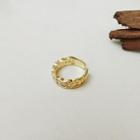 Rhinestone Open Ring 14k Gold - Gold - One Size