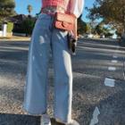 Short-sleeve Polo Shirt / Camisole Top / Wide Leg Jeans