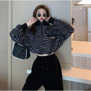 Harem Sweatpants / Zebra Print Sweatshirt