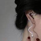 Snake Ear Cuff 1 Pc - Silver - One Size