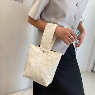 Wide Strap Handbag White - One Size