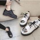 Metal Toe-cap Lace-up Shoes