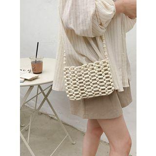 Wood Mini Shoulder Bag With Pouch One Size
