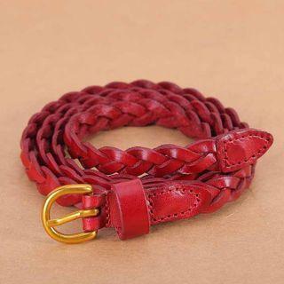 Braided Genuine Leather Belt (various Designs)
