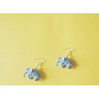 Resin Elephant Dangle Earring
