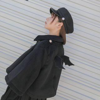 Wings Applique Buckled Capelet