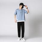 Mock Two-piece T-shirt / Straight Leg Pants / Set