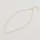Real-pearl Beaded Necklace Ivory - One Size