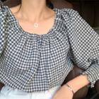 Cold Shoulder 3/4-sleeve Top As Shown In Figure - One Size