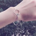 Hoop-accent Bangle