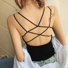 Strappy Padded Open-back Top
