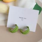 Alloy Leaf Earring 1 Pair - Green - One Size
