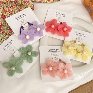 Set Of 2: Flower Hair Tie