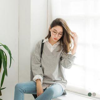 Funny Things Graphic Dropped Shoulder Sweatshirt