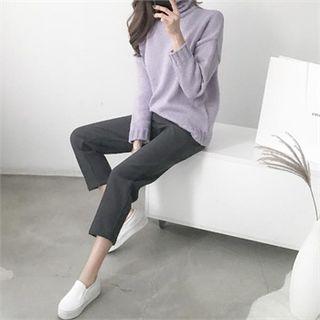 Pile Lined Tapered Dress Pants