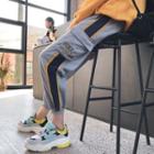 Lettering Embroidered Jogger Pants