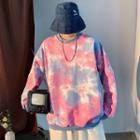 Tie-dyed Oversize Pullover
