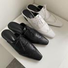 Chunky-heel Brogue Oxford Mules