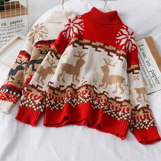 Turtleneck Christmas Sweater
